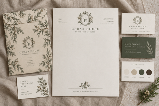 Brand Identity Kit approved styled mockup