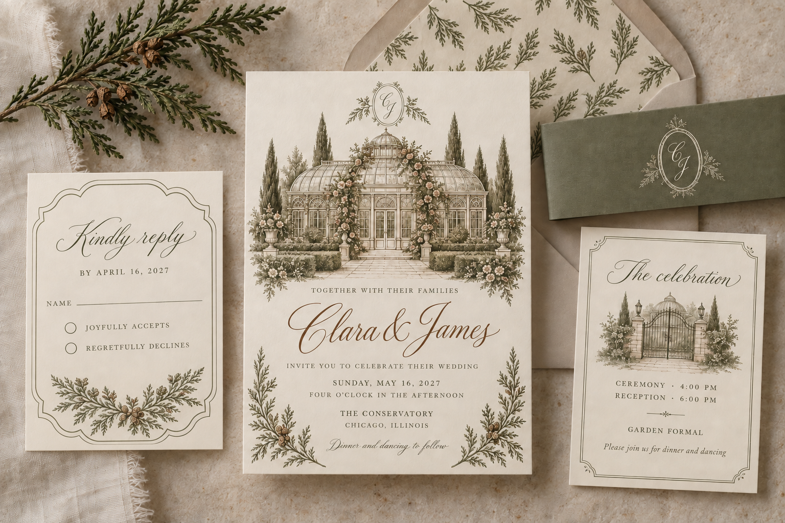 Wedding Invitation Suite